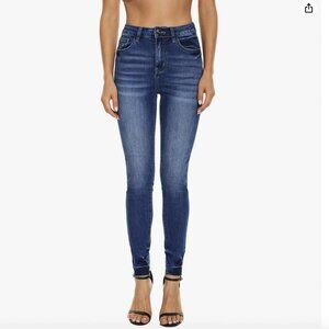 VIPONES Women's Skinny Jeans Stretchy High Rise Tummy Control Trendy Jeggings De